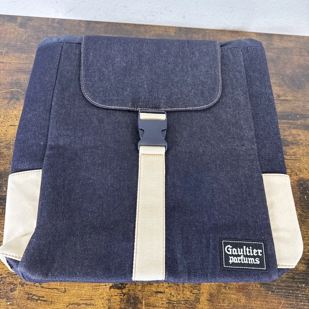 Jean Paul Gaultier Parfums Denim Backpack — Y2K GWP — New With Tags